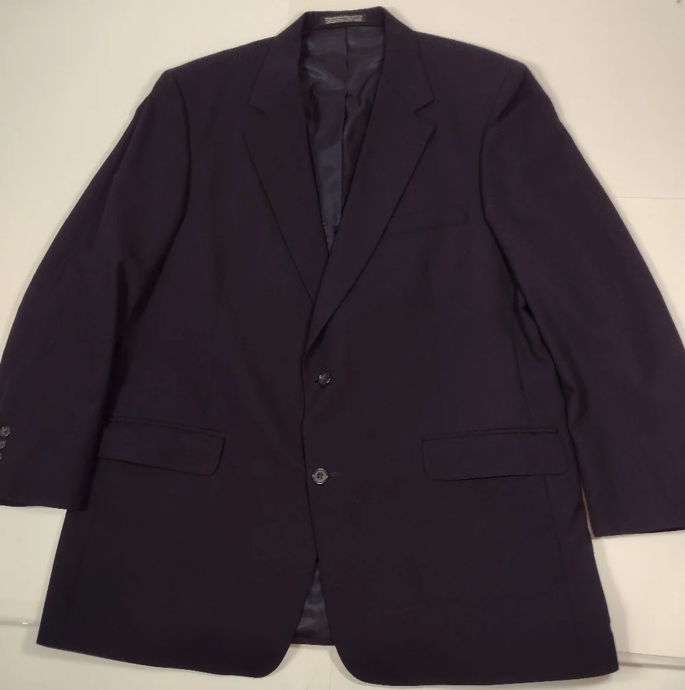 Esquire Neckwear Navy Men's Blazer Size (46.L)